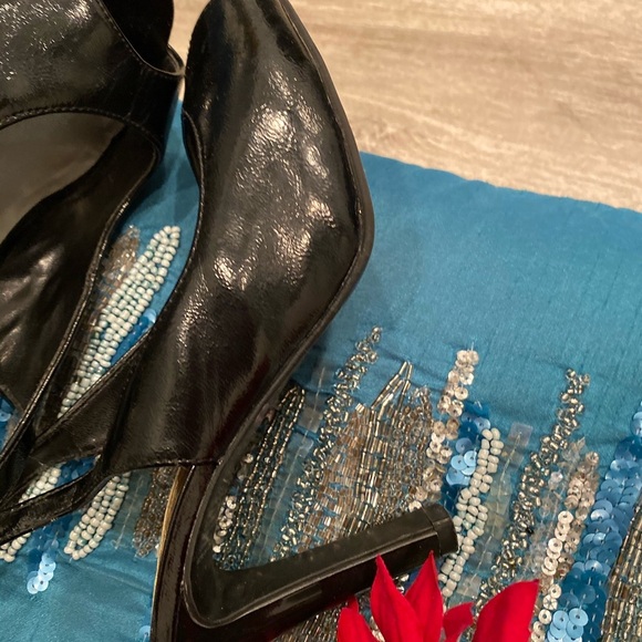 FIONI black heels open toe / size 6 - Picture 7 of 7